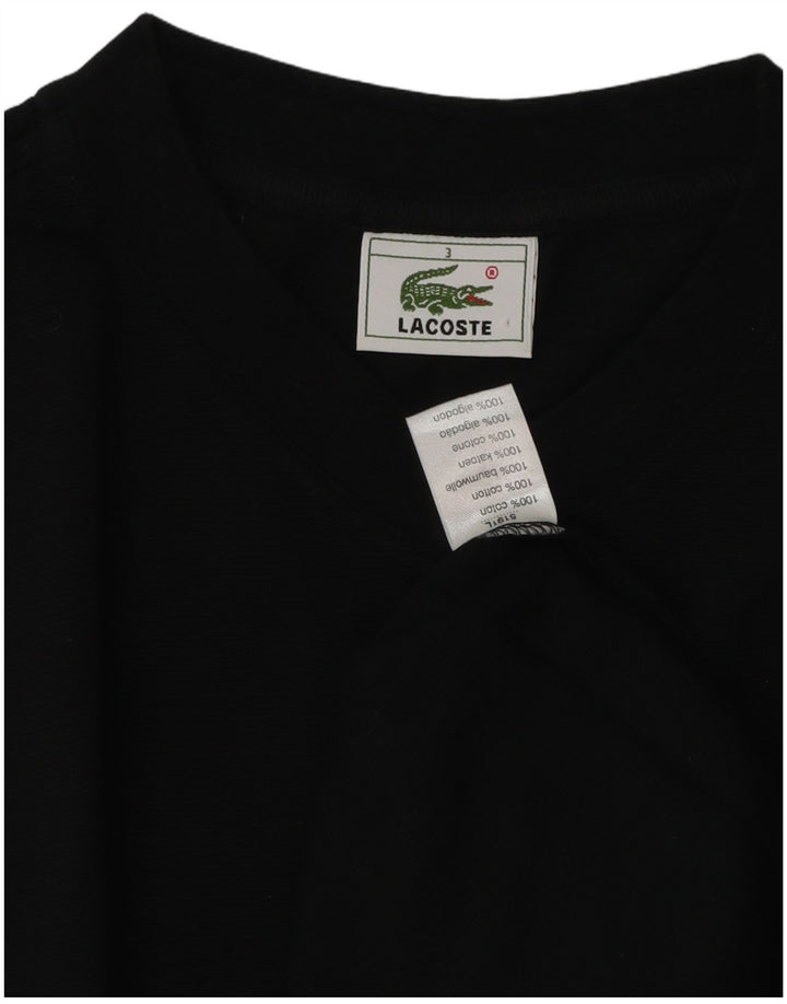Ανδρικό T-Shirt Lacoste Top Size 3 Small μαύρο βαμβακερό