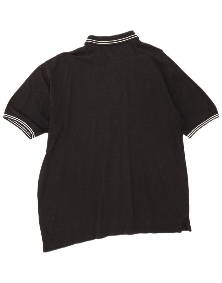 Sergio Tacchini Ανδρικό Πόλο Μπλουζάκι 2XL Μαύρο