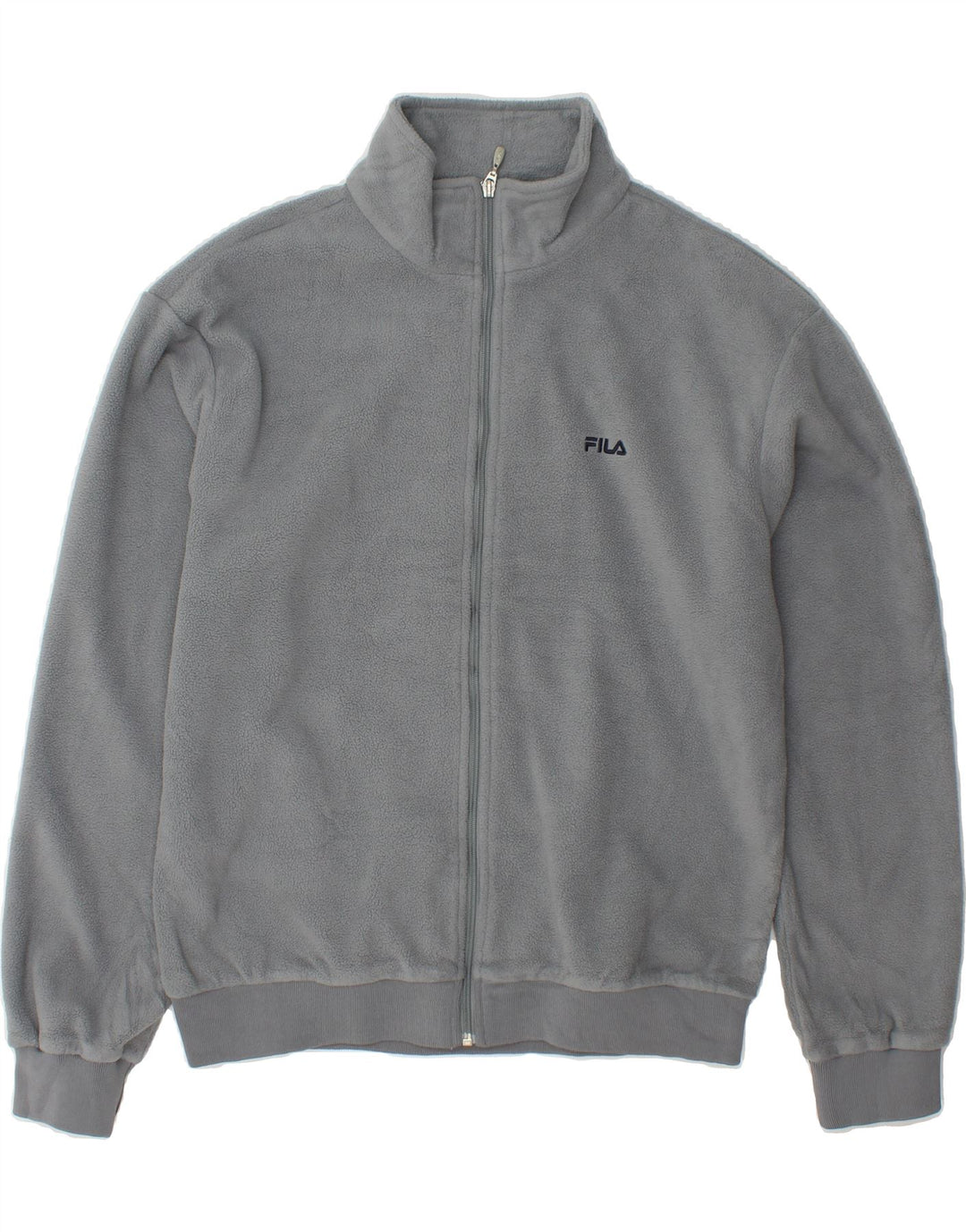 FILA Mens Fleece Jacket UK 36 Small Grey Polyester Vintage Fila and Second-Hand Fila from Messina Hembry 
