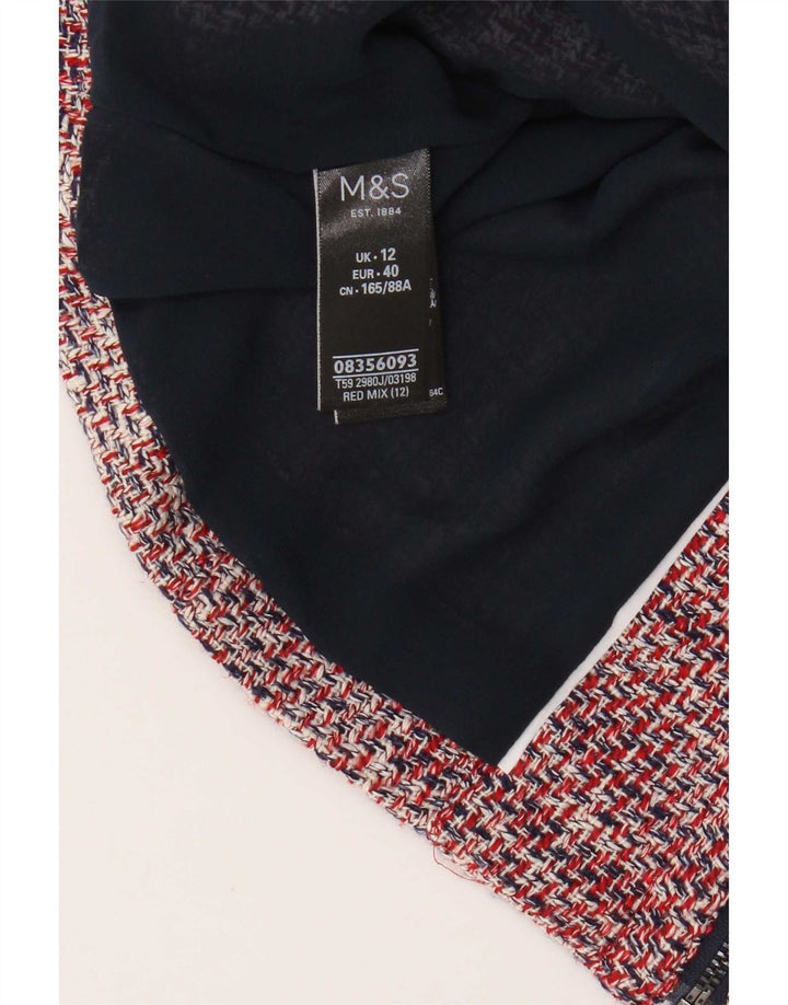 Marks & Spencer Γυναικείο σακάκι μπλέιζερ UK 12 μεσαίο κόκκινο βαμβακερό