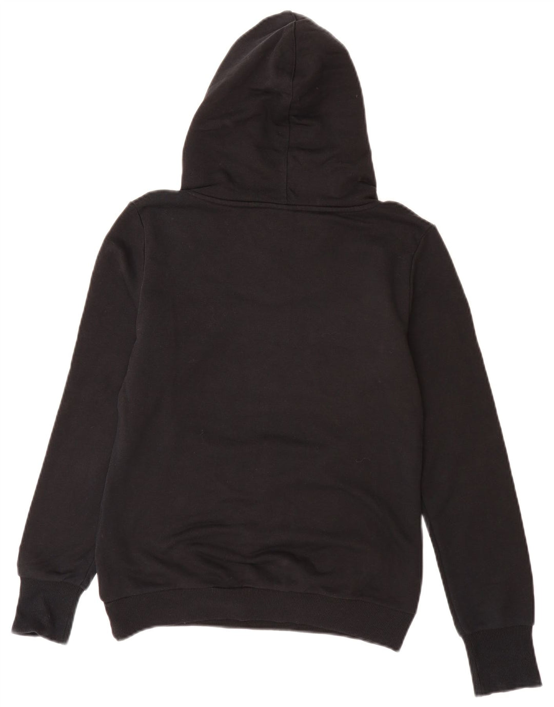 PUMA Womens Graphic Hoodie Jumper UK 12 Medium Black