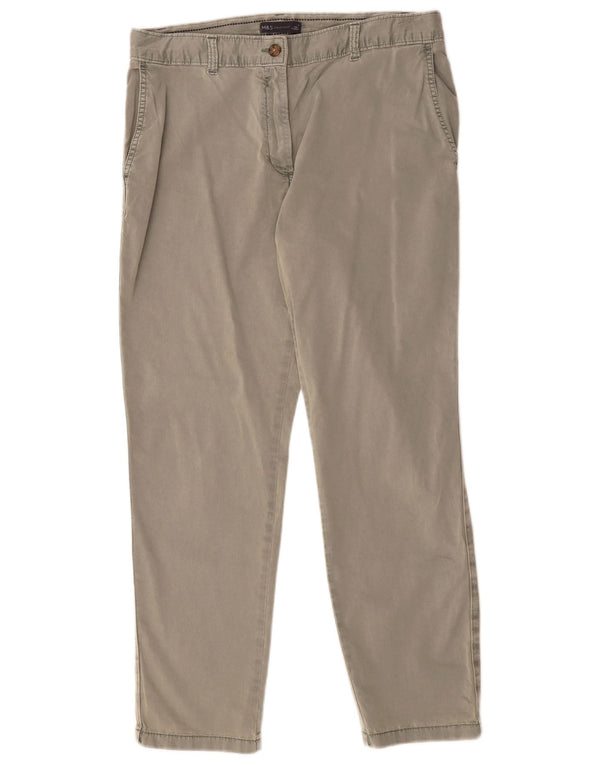 Marks & Spencer Γυναικείο ψηλόμεσο παντελόνι Chino UK 14 Large W34 L28 Khaki