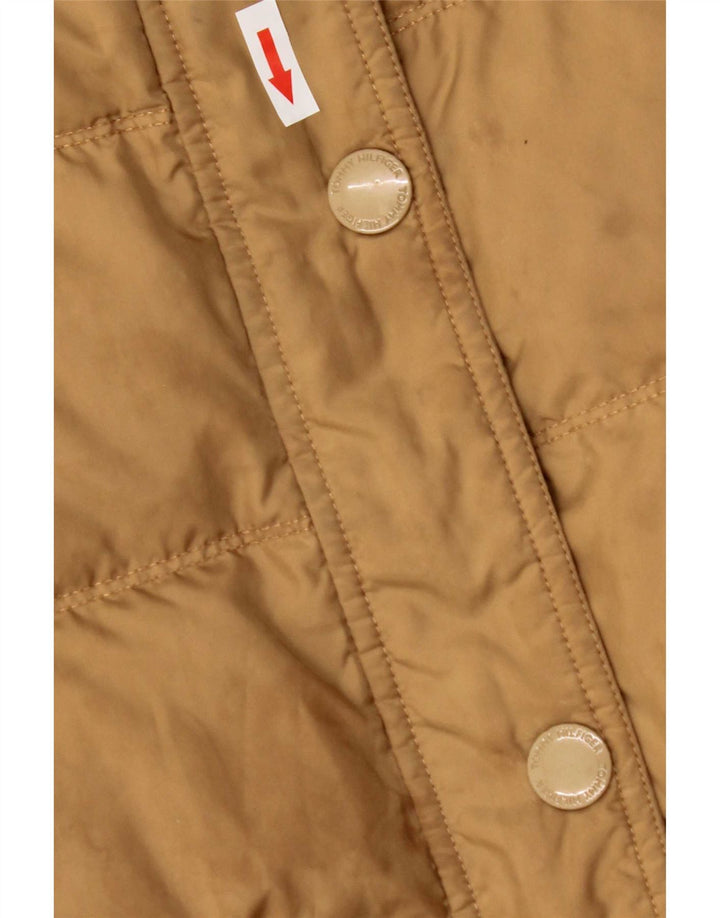 Tommy Hilfiger γυναικείο παλτό με κουκούλα UK 10 Small Brown Polyester