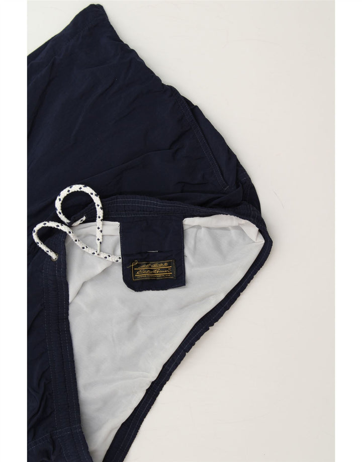 EDDIE BAUER Mens Swimming Shorts Large Navy Blue Nylon Vintage Eddie Bauer and Second-Hand Eddie Bauer from Messina Hembry 
