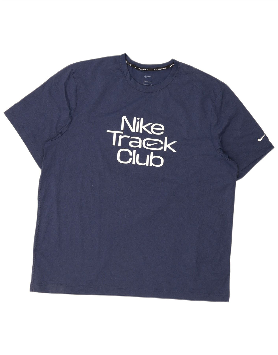 Ανδρικό γραφικό μπλουζάκι Nike Dri Fit Top XL Navy Blue Polyester