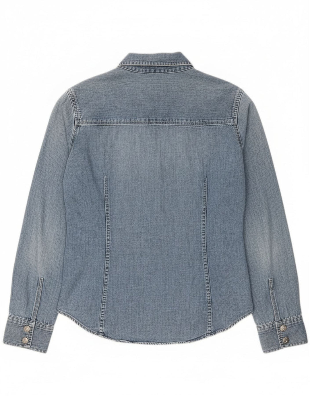 Calvin Klein Jeans Γυναικείο τζιν πουκάμισο μεσαίο μπλε βαμβακερό