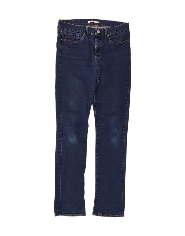 Levi's Womens 314 Shaping Straight Jeans W31 L32 Μπλε βαμβακερό