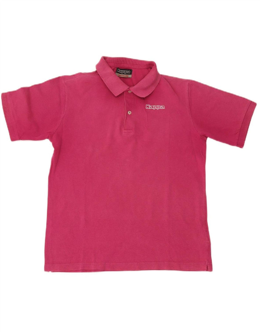 KAPPA Mens Polo Shirt Medium Pink Cotton