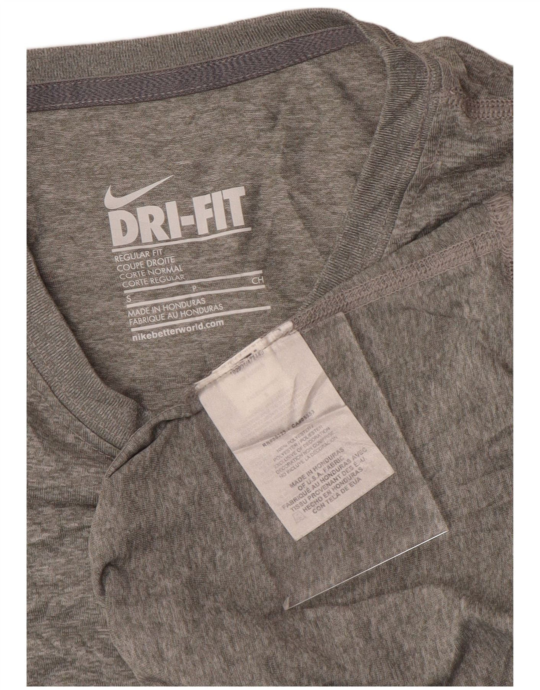 Nike γυναικείο Dri Fit Regular Fit Μακρυμάνικο UK 10 Small Grey Polyester