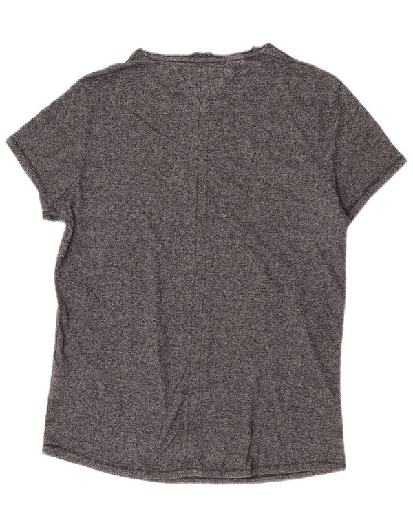 Tommy Hilfiger Γυναικείο T-Shirt Top UK 14 Medium Grey Cotton
