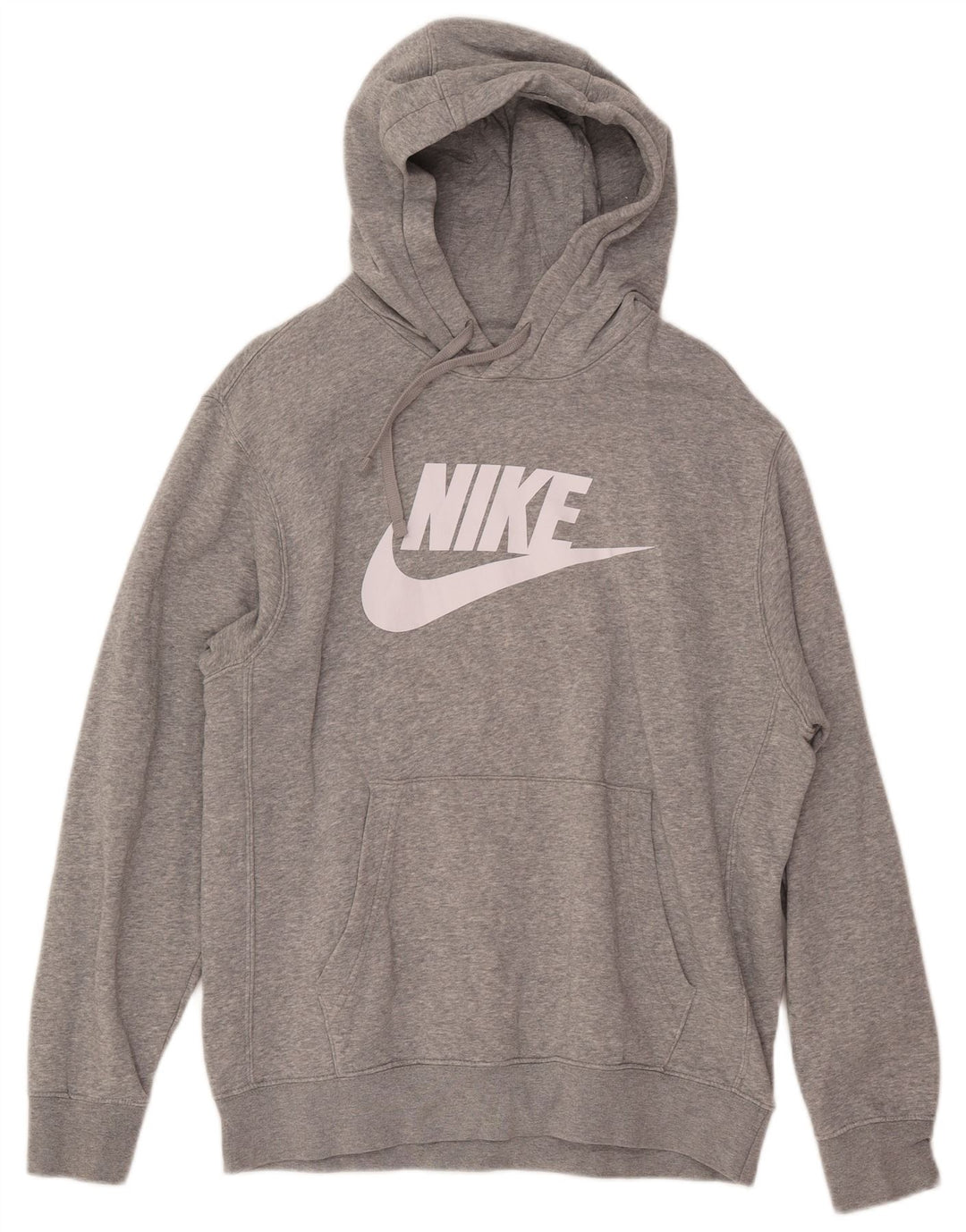 Ανδρικά γραφικά κουκούλα Nike, μεσαίο γκρι βαμβακερό