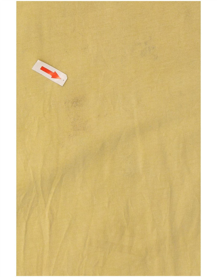 Ανδρικό γραφικό T-Shirt Volcom Τοπ μεσαίο κίτρινο βαμβακερό