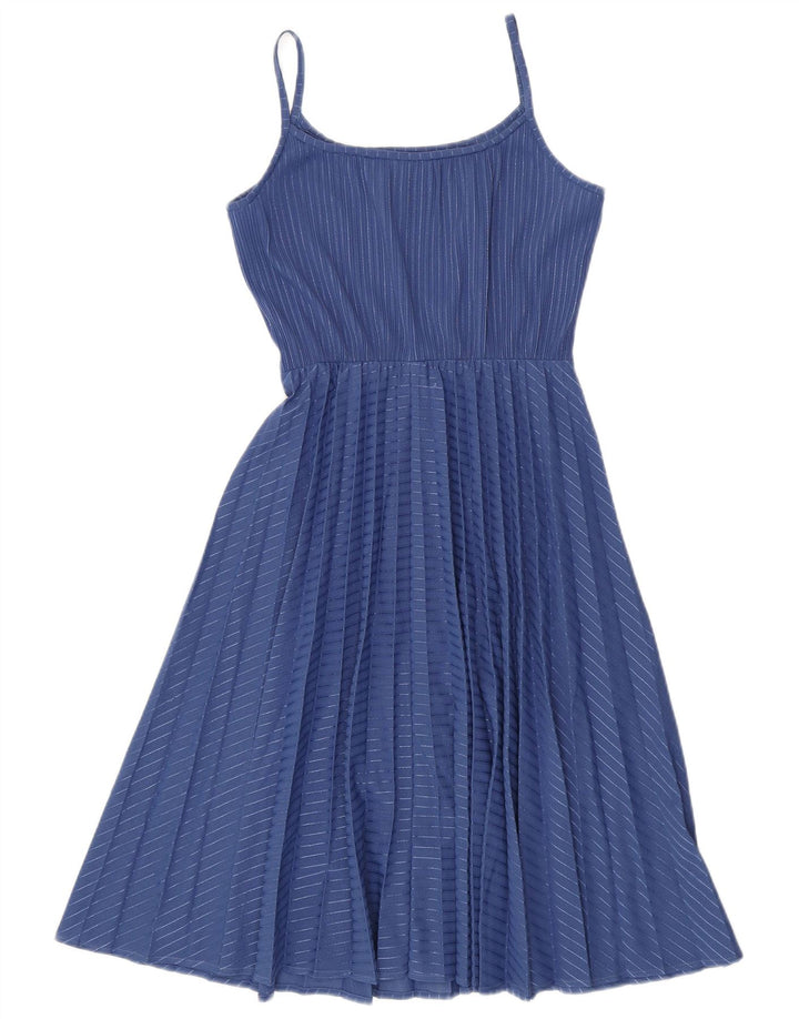 C&A Γυναικείο Sundress UK 10 Small Blue ριγέ πολυεστέρας