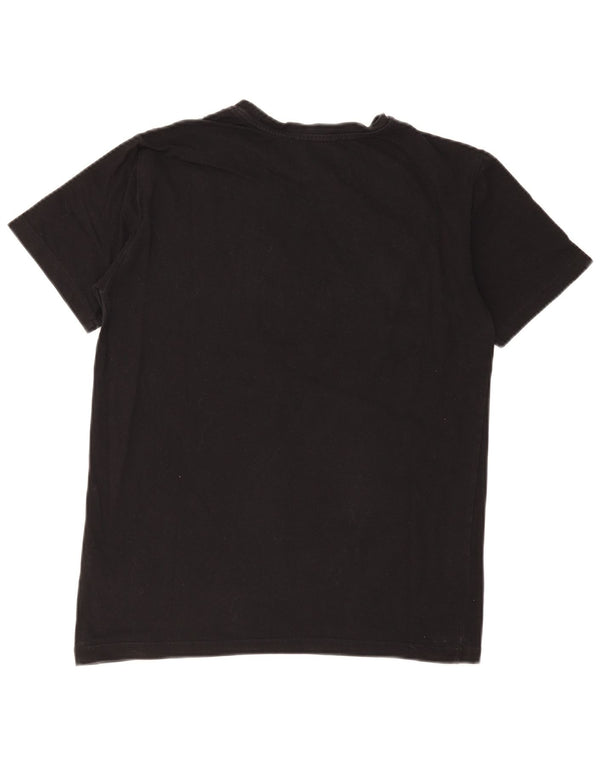 Trussardi Boys Graphic T-Shirt Top 15-16 ετών Μαύρο βαμβακερό