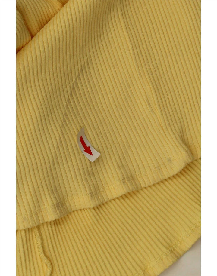 Zara Γυναικείο Maxi Φόρεμα UK 12 Medium Yellow