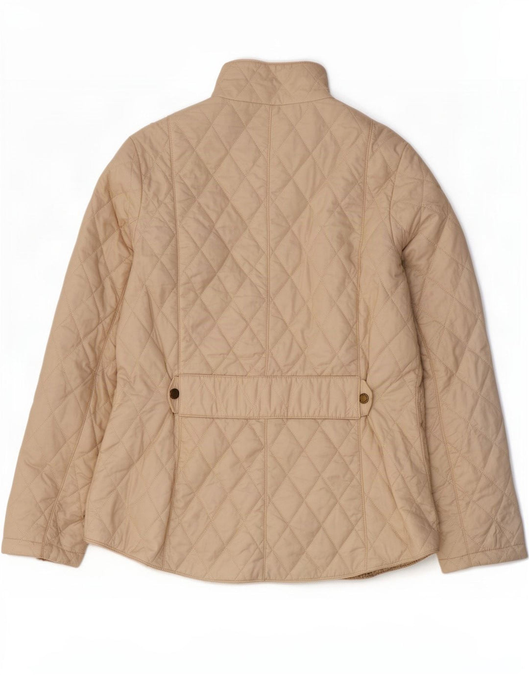 Γυναικείο καπιτονέ μπουφάν Barbour UK 14 Μεγάλο Μπεζ νάιλον