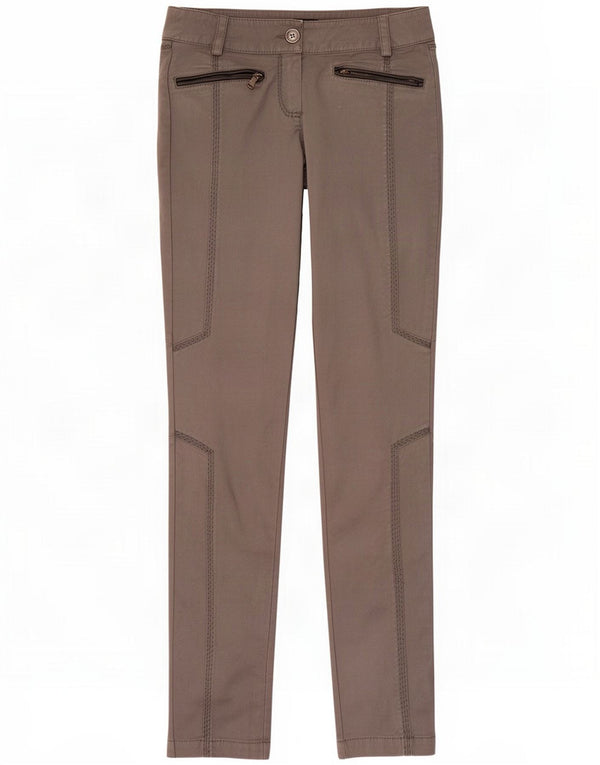 Max & Co. Γυναικεία Skinny Casual Παντελόνια UK 6 XS W26 L30 Grey Cotton