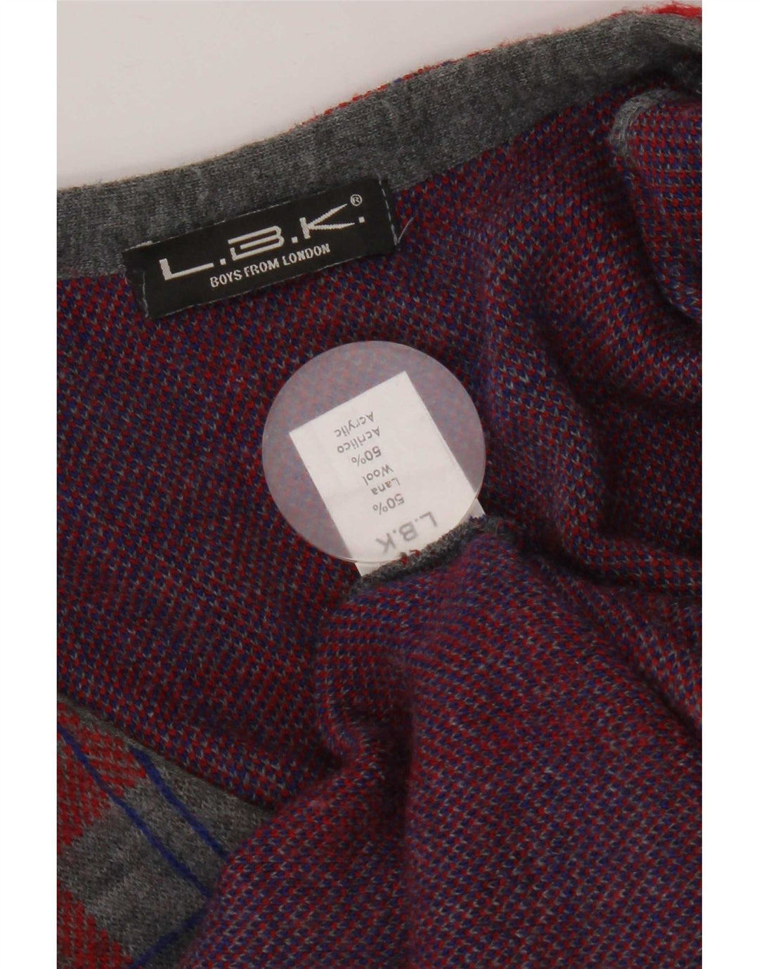 Vintage Ανδρικό Αμάνικο Ζακέτα πουλόβερ Small Grey Check Wool