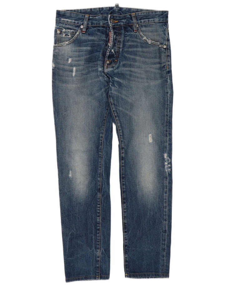 Ανδρικό Dsquared Distressed Slim Jeans IT 46 Small W32 L30 Μπλε βαμβακερό