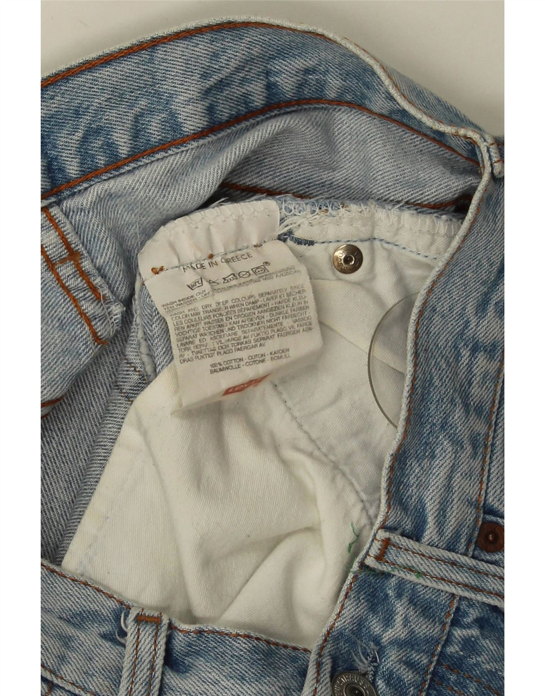 Γυναικεία Levi's 501 Midi τζιν φούστα W29 Μικρή μπλε βαμβακερή