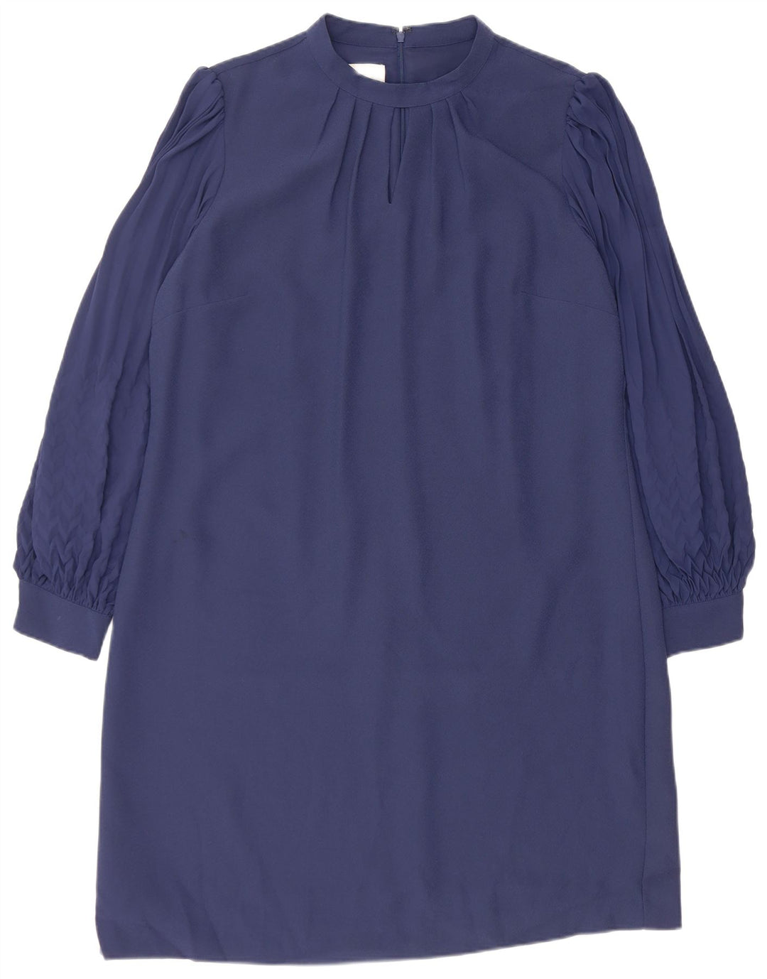 Γυναικείο μακρυμάνικο φόρεμα Hobbs Shift UK 16 Large Navy Blue Polyester