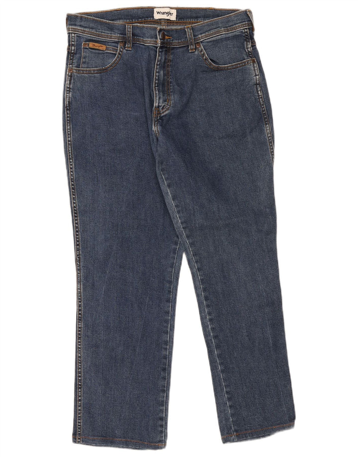 Wrangler Ανδρικό Texas Straight Jeans W34 L27 Μπλε βαμβακερό