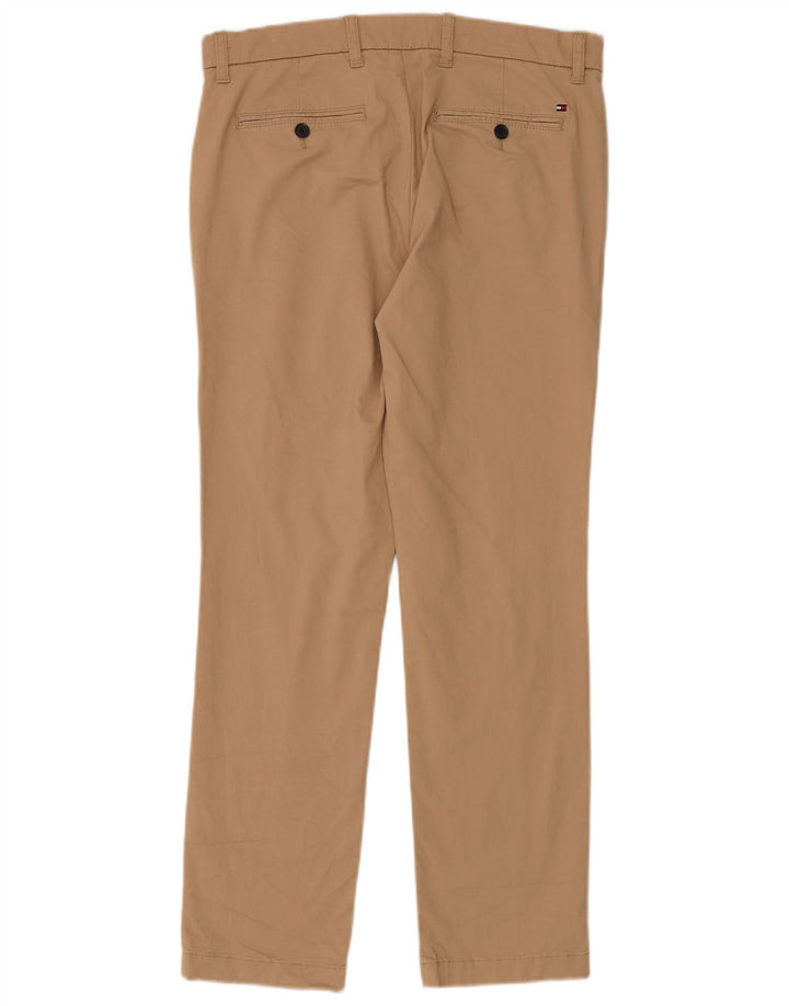 TOMMY HILFIGER Ανδρικό παντελόνι Chino Slim Fit W32 L30 Μπεζ βαμβακερό