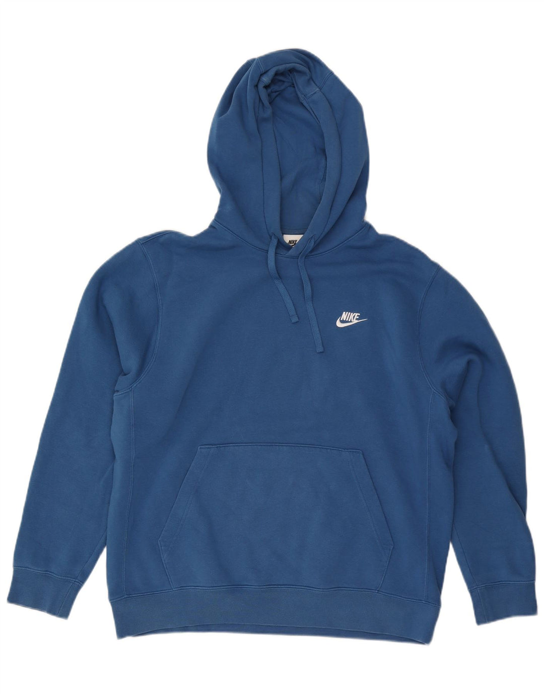 Ανδρικό κουκούλα Nike, μεγάλο μπλε βαμβακερό