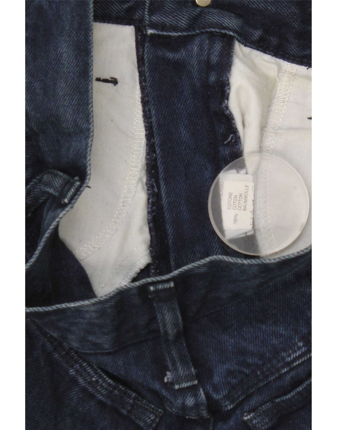 Roccobarocco Γυναικεία Crop Straight Jeans IT 42 Medium W28 L25 Navy Blue