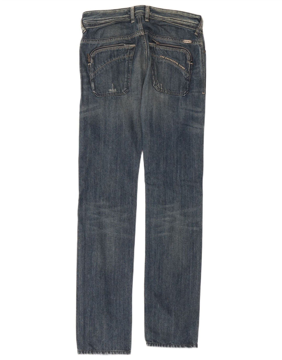Diesel Mens Poiak Distressed Slim Jeans W28 L34 Μπλε βαμβακερό