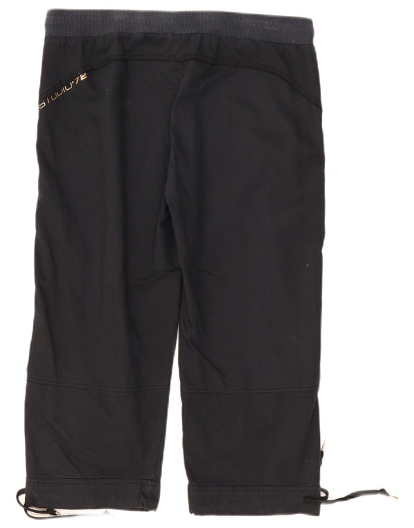 NIKE Γυναικείο παντελόνι Capri UK 12 Medium W32 L20 Μαύρο βαμβακερό