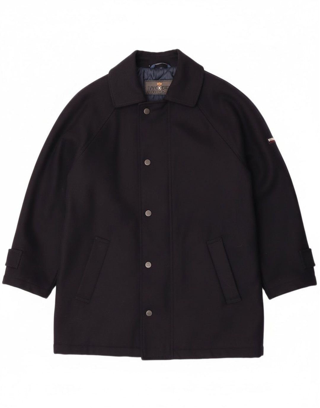 Ανδρικό πανωφόρι Ivy Oxford IT 48 Medium Navy Blue Wool