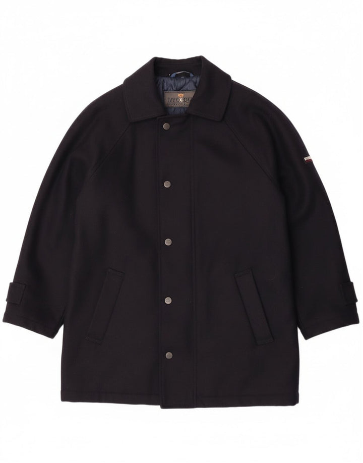 Ανδρικό πανωφόρι Ivy Oxford IT 48 Medium Navy Blue Wool