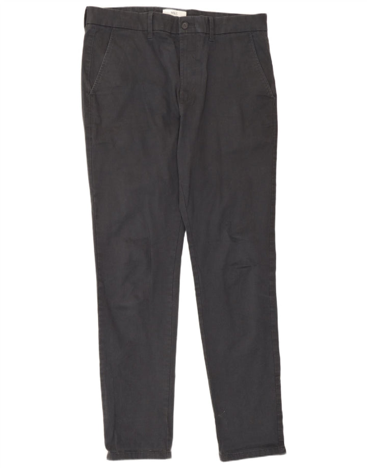 Ανδρικό παντελόνι Chino Marks & Spencer W34 L33 Γκρι βαμβακερό