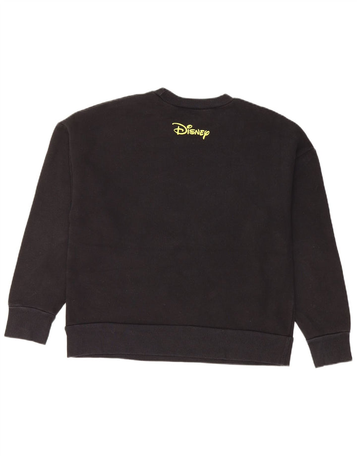 Zara Γυναικεία φούτερ γραφικών Mickey Mouse Jumper UK 10 Small Black