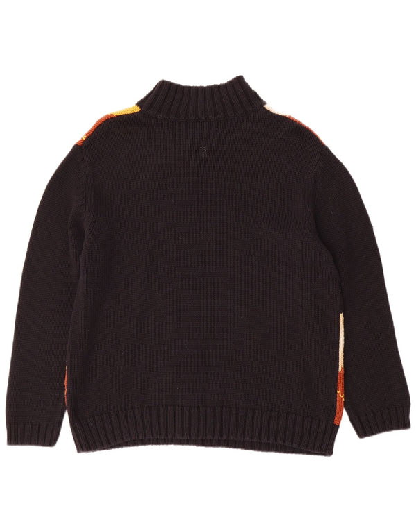 Alba Moda γυναικείο πουλόβερ με λαιμό χελώνα UK 20 2XL Μαύρο Argyle/Διαμάντι