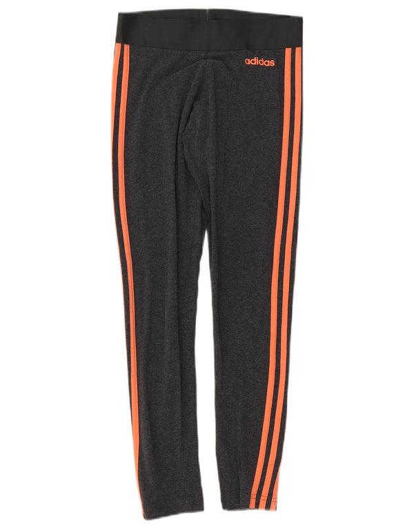 Γυναικείο κολάν Adidas UK 4/6 XS Γκρι βαμβακερό