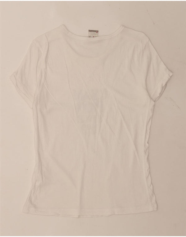 Champion Womens Heritage Classics Graphic T-Shirt Top UK 14 Large White