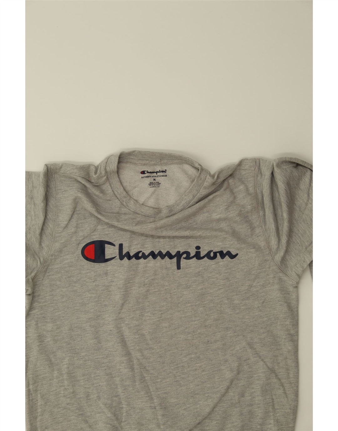 CHAMPION Boys Graphic Sweatshirt Jumper 9-10 Years Medium Grey Cotton Vintage Champion and Second-Hand Champion from Messina Hembry 
