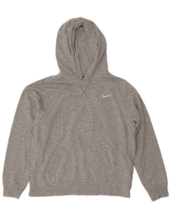 Nike Boys Hoodie Jumper 13-14 Years XL Γκρι βαμβακερό