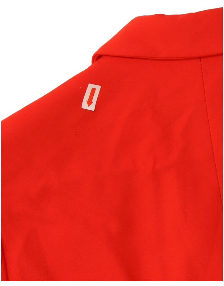 Zara Γυναικείο Μπλέιζερ Μπουφάν UK 38 Μεσαίο Κόκκινο Acetate