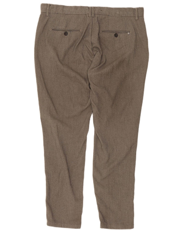 Zara Ανδρικό Slim παντελόνι Chino EU 44 Large W34 L28 Grey Polyester