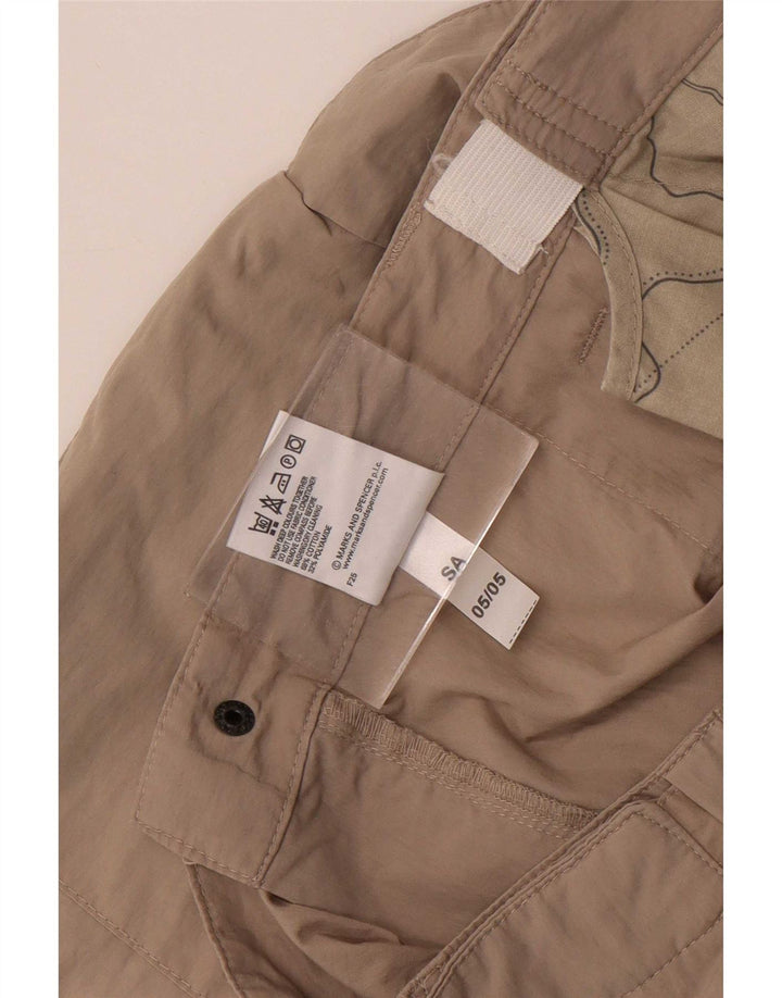 Ανδρικό σορτς Cargo Marks & Spencer W38 XL Μπεζ βαμβακερό