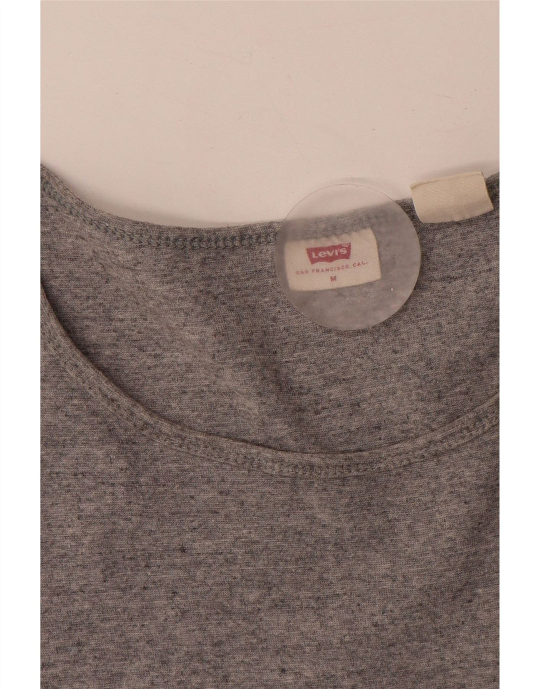 Γυναικείο T-Shirt Levi's Top UK 12 Βαμβακερό μεσαίο γκρι φλύκταινα