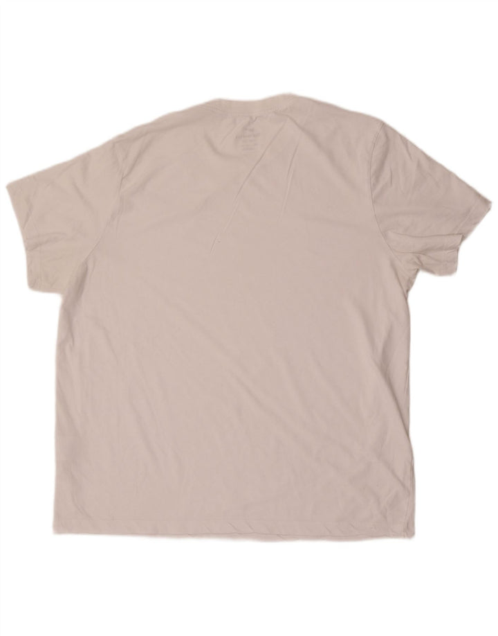Ανδρικό T-shirt NIKE Dri Fit Top 2XL Λευκό βαμβακερό