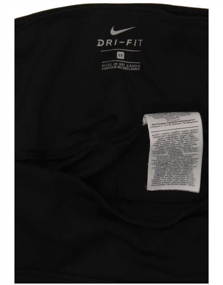 Γυναικείο κολάν Nike Dri Fit UK 20 2XL Μαύρο πολυεστέρα