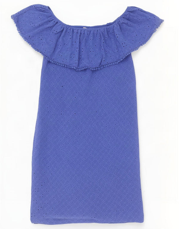 Γυναικείο φόρεμα Oasis Off Shoulder UK 6 XS Blue Polyester