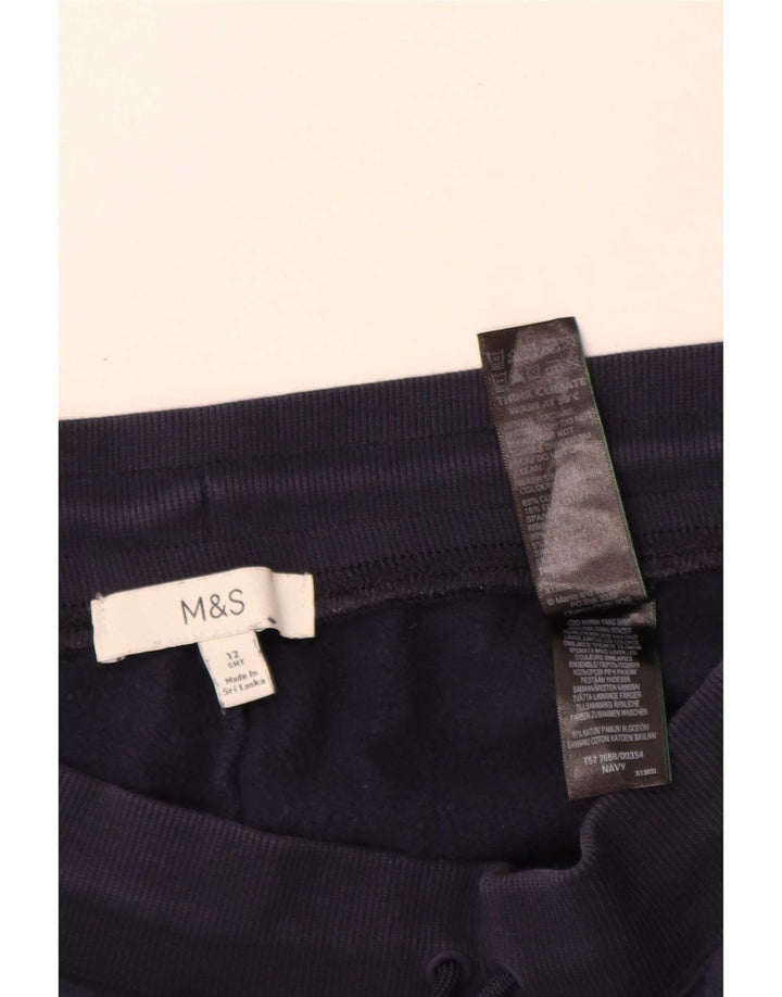 Marks & Spencer Γυναικεία φόρμα παντελόνια Crop UK 12 Medium Navy Blue