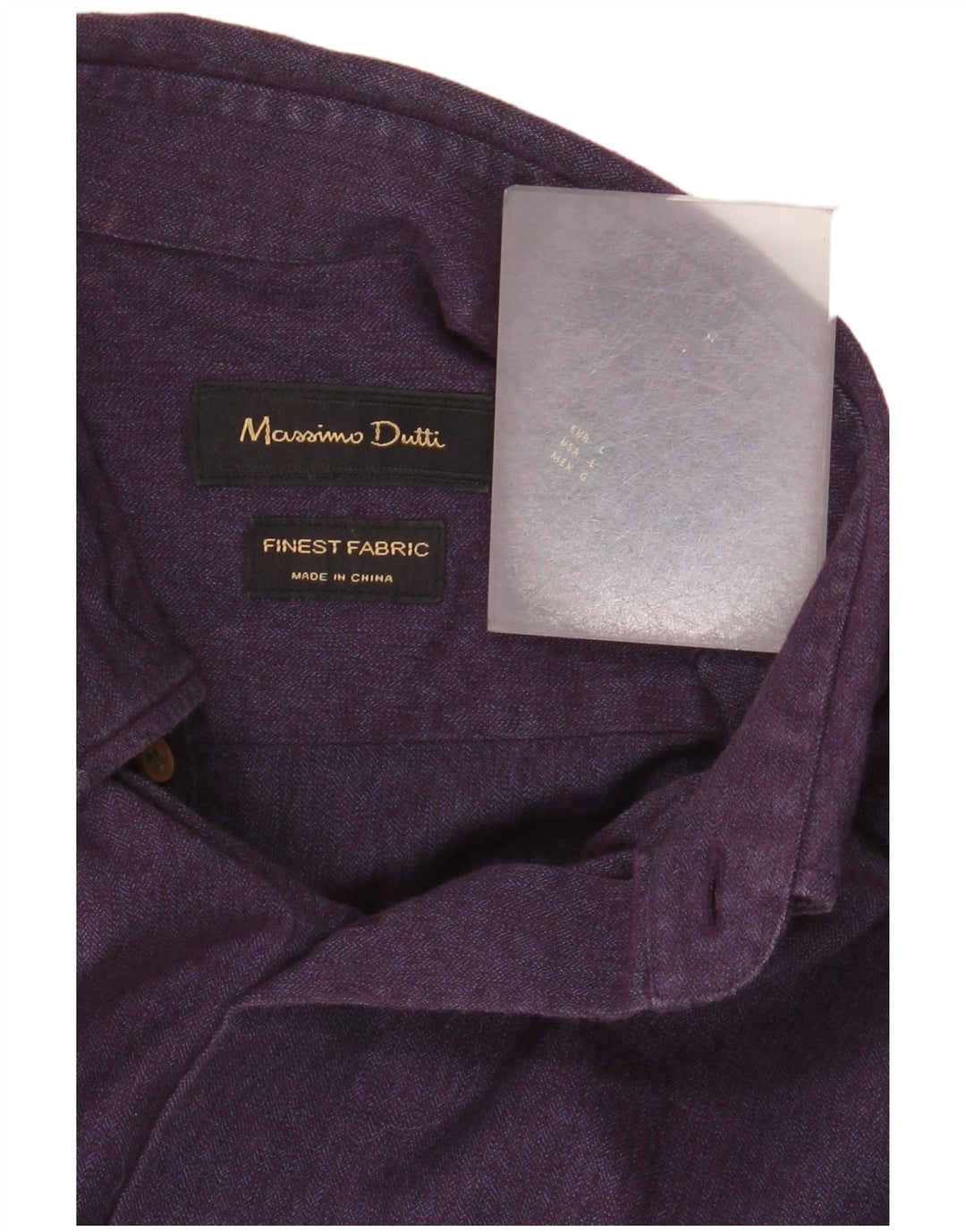 Ανδρικό πουκάμισο MASSIMO DUTTI Μωβ μεγάλο