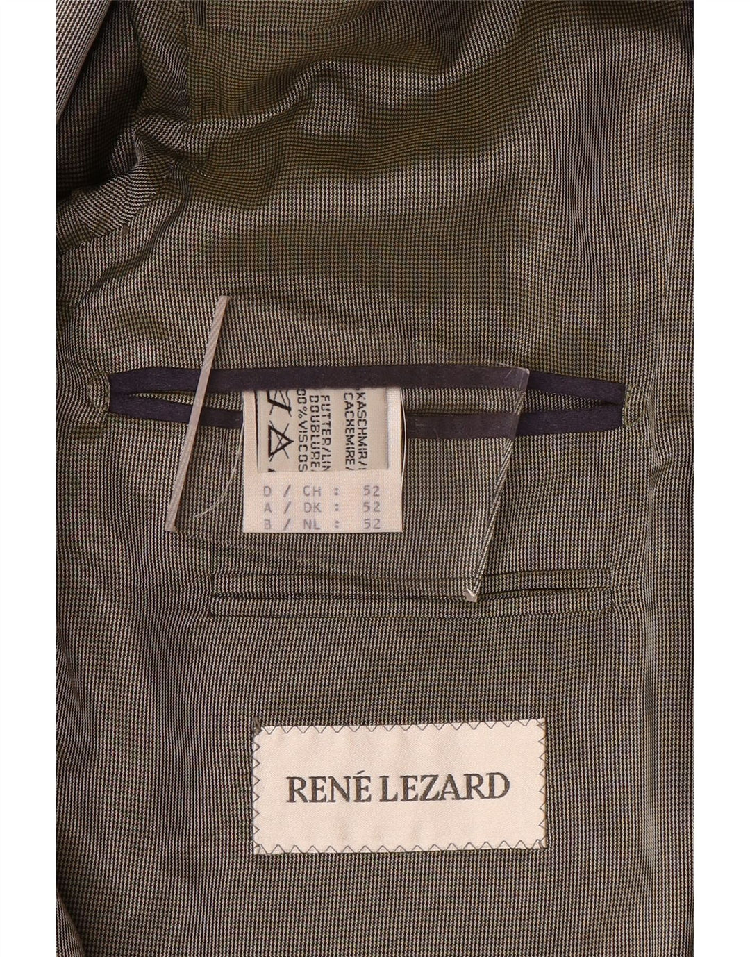 Rene Lezard Ανδρικό σακάκι σακάκι με 2 κουμπιά IT 52 XL Purple Cashmere
